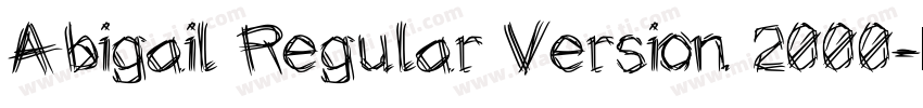 Abigail Regular Version 2000字体转换